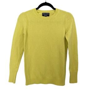 Banana Republic‎ Sweater Crew Neck Fine Italian Yarn Knit Top Yellow XS